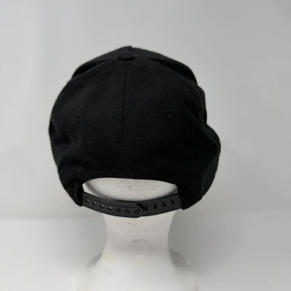Yupoong Rainbow Leaf Snapback Hat Black Adjustable